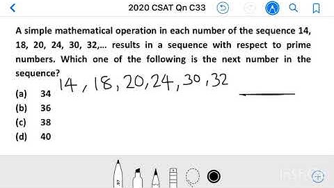 Civil Services 2020_Qn C33, A simple mathematical operation in each number of the sequence 14, 18,..