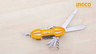 Ingco Multi Function Pocket Folding Knife (15 Functions) HMFK8158
