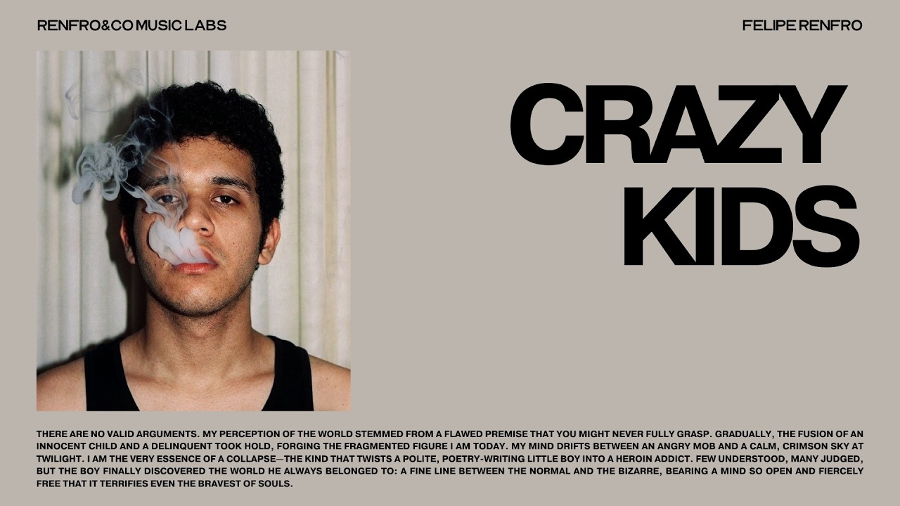 Watch Felipe Renfro - Crazy Kids (Official Audio) on YouTube Watch Felipe Renfro - Crazy Kids (Official Audio) on YouTube