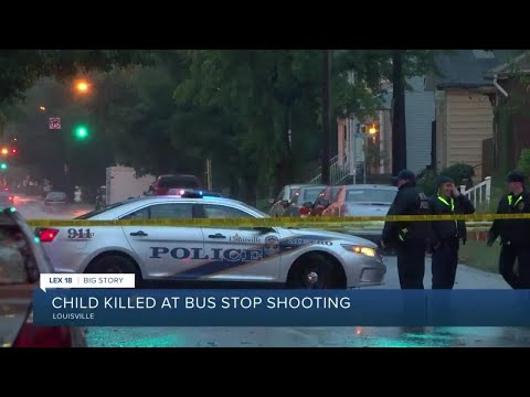 Child killed at bus stop shooting in Louisville