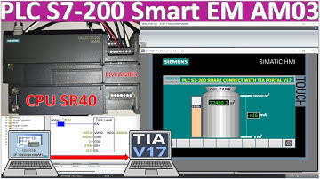 PLC S7-200 smart connect with TIA Portal V17 by analog subroutine creation