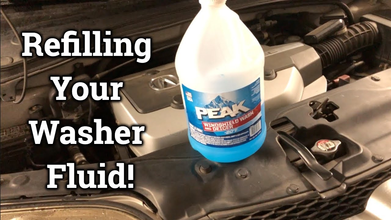 How to Refill Windshield Washer Fluid in Your Car - YouTube