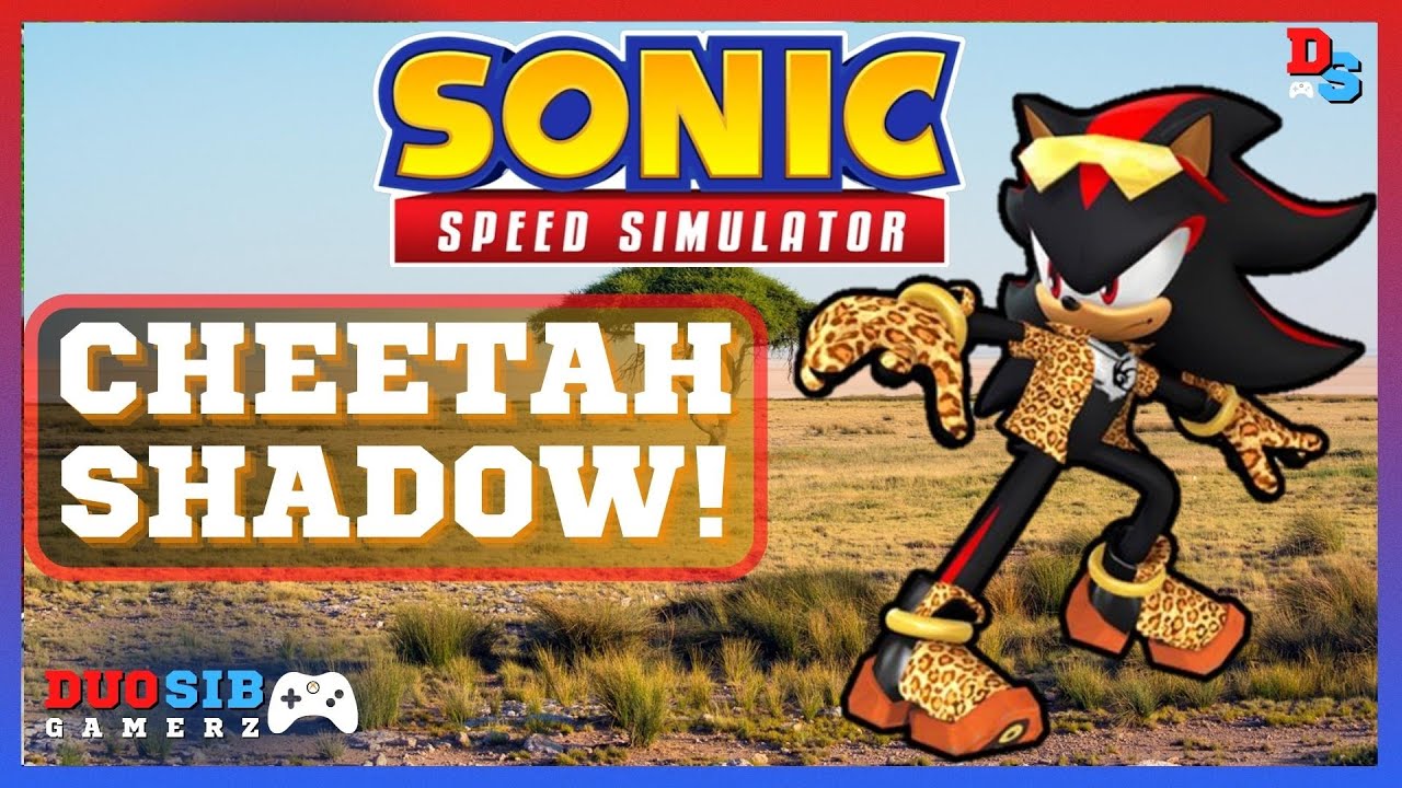 Sonic Speed Simulator Render - Cheetah Shadow by ShadowFriendly on