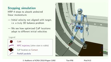 Balance Control Using Both ZMP and COM Height Variations: A Convex Boundedness Approach