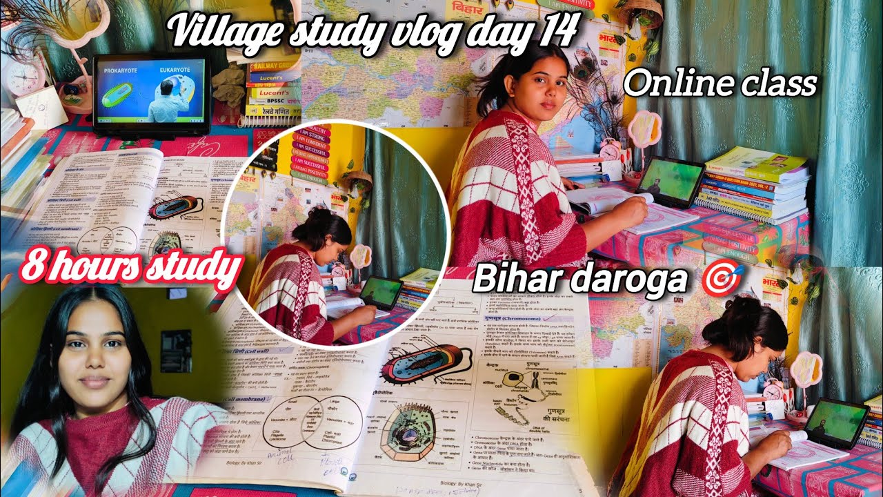 Life of a Bihar daroga aspirant's 🎯 study vlog 📚 *online class* @Aashwi ...