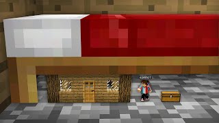 Я УМЕНЬШИЛСЯ И ПОСТРОИЛ ДОМ ПОД КРОВАТЬЮ В МАЙНКРАФТ | Компот Minecraft