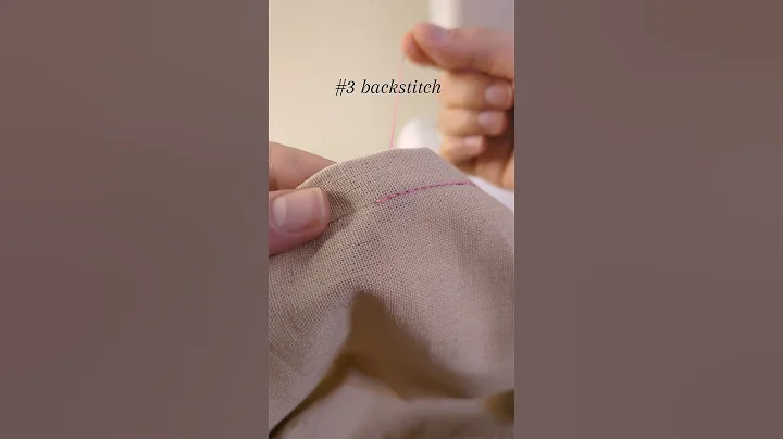 10 stitches you need to know #3 how to sew a backstitch #sewingforbeginners #sewingtutorial