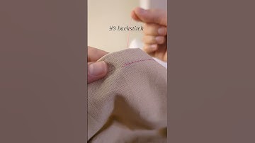 10 stitches you need to know #3 how to sew a backstitch #sewingforbeginners #sewingtutorial