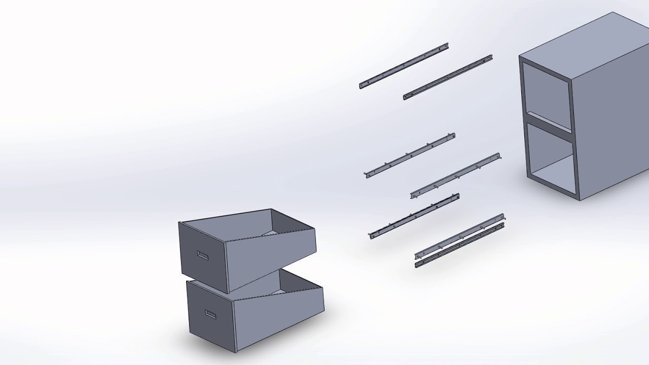 Filing Cabinet Assembly Animation