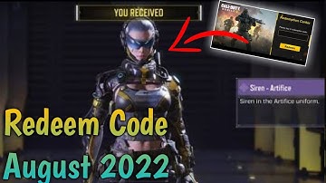 Call Of Duty Mobile Redeem Code | Codm Codes 2022 | Today Redeem Code Codm | New Redeem Code Codm
