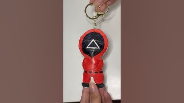 ⭕️SQUID GAME DIY 🦑 Keychain diy #diy #shorts #squidgame
