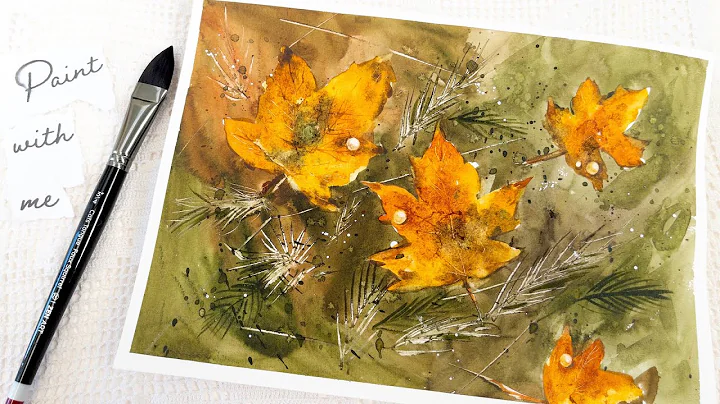 How to Paint Fall Maple Leaves in Watercolor - Lea...