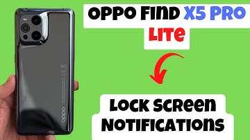 Oppo Find X5 Pro, Lite Lock Screen Notifications Settings || Hide Notification content