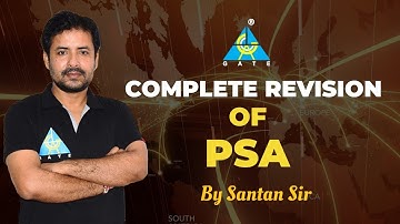 #02 Complete Revision of PSA | By Santan Sir