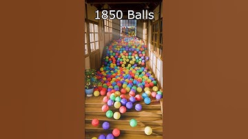 Living room filled with over 10k balls 🔥 Intense blender simulation #blender3d #blenderanimation