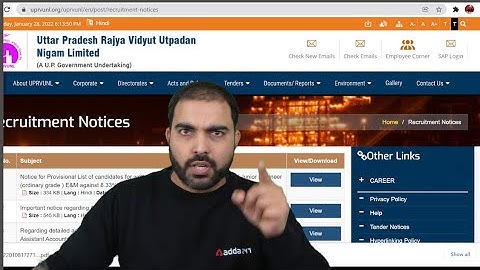 Reminder UPRVUNL-JE 2022 Latest official update / / Salary -45000/ Full time  govt Job