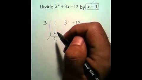 Moya Math Algebra 2 (Dividing Polynomials Using Synthetic Division 1)