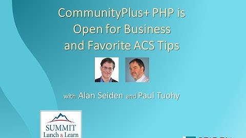 PHP & ACS on IBM i — Summit Lunch & Learn