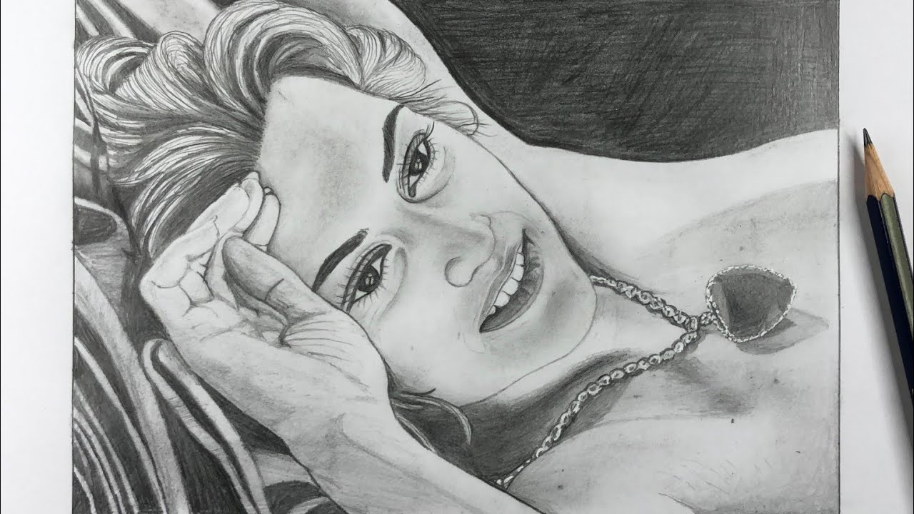 Titanics Rose Kate Winslet  Renee Kilburn  Drawings  Illustration  People  Figures Celebrity Actresses  ArtPal