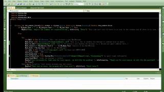 How to Report a bug in Visual Basic