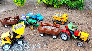 Mini JCB 5cx fully loading sand ALT Tractor Mahindra for Kids Dumpar Truck | Tippar Track jcb 3xd