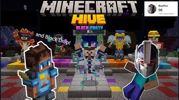 Colour Drop? | Minecraft:The Hive Server (Block Party #2 and Block Drop)