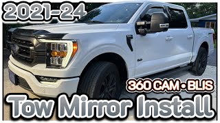 2021-2024 F150 Tow Mirror Swap & Install • 360 Camera + BLIS