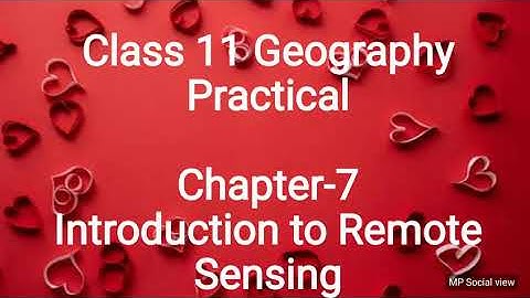 How to make Geography Practical file  Chapter-7 Introduction to Remote Sensing Class 11