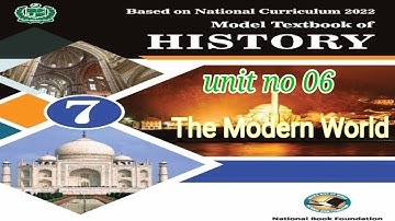 7th Class History | Unit No 6 | The Modern World | Solved Exercise | Ghulam Abbas zone of success