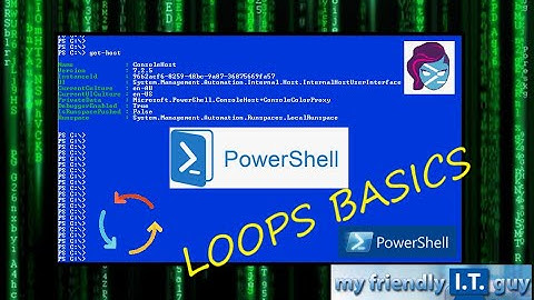 PowerShell Basics. Learn with me! WHILE loop & FOR loop basics showcased...