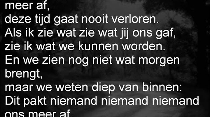 Kim-Lian- Dit pakt niemand ons meer af (Achtste Groepers Huilen Niet) lyrics