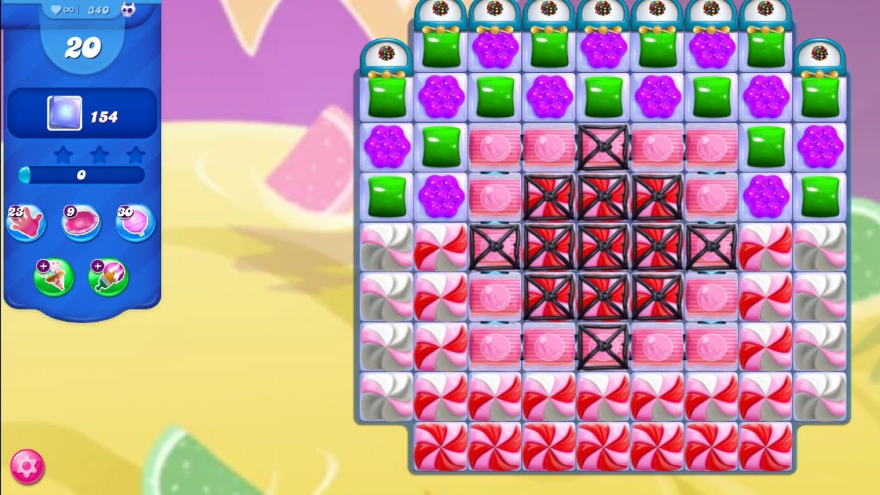 Candy Crush Saga level 340 - YouTube