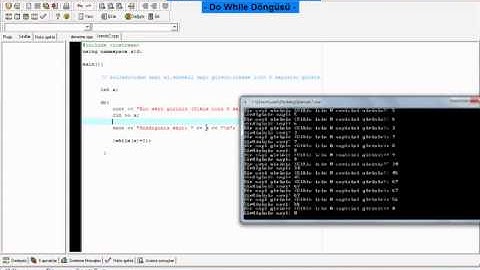 C++ Do While Döngüsü