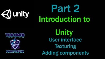 Introduction to Unity Part 2: Navigation, Textures and Adding components
