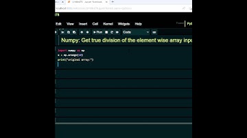 #python #numpy Get true division of the element wise input