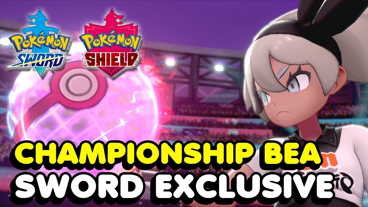 BulbaNewsNOW on X: In Pokémon Sword and Shield, some Gym Leaders differ  between games. In Pokémon Sword, players will battle the Fighting-type  expert, Bea. In Pokémon Shield, players will battle the Ghost-type