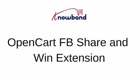 Opencart FB Share and Win extension