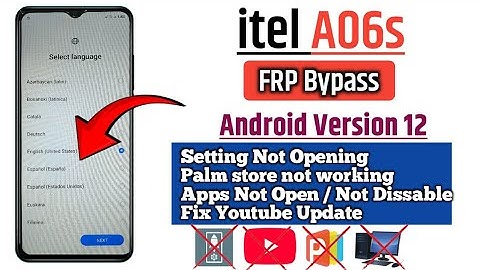 itel A06s FRP Bypass | itel A06s  Google Account Remove Android Version 12/13 Easy  Without PC