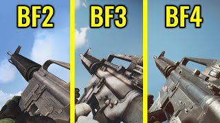 Battlefield 2 vs 3 vs 4 - Weapons Comparison