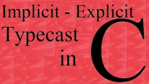 C programming Tutorial :- implicit and explicit type cast (Program) in C language | Saurabh Bhargava