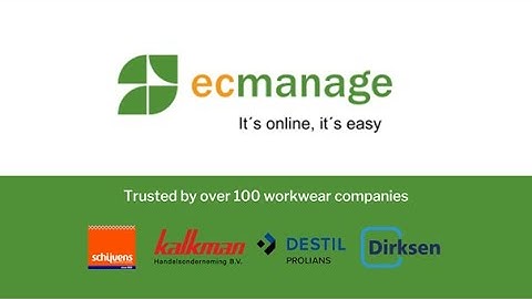 Uniform management system | Ecmanage