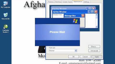 Control Panel Windows XP Part 3) in Dari / Farsi Omar Akbari