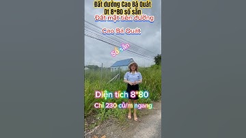 Đất mặt tiền đường Cao Bá Quát diện tích 8*80 có thổ cư sổ hồng cầm tay, liên hệ 0937182041 Hà My