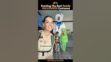 Ranking The Best FAMILY Halloween Costumes 🎃✨ #tiktokviral #halloween2025