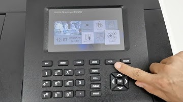 C-7200 double beam spectrophotometer button indication