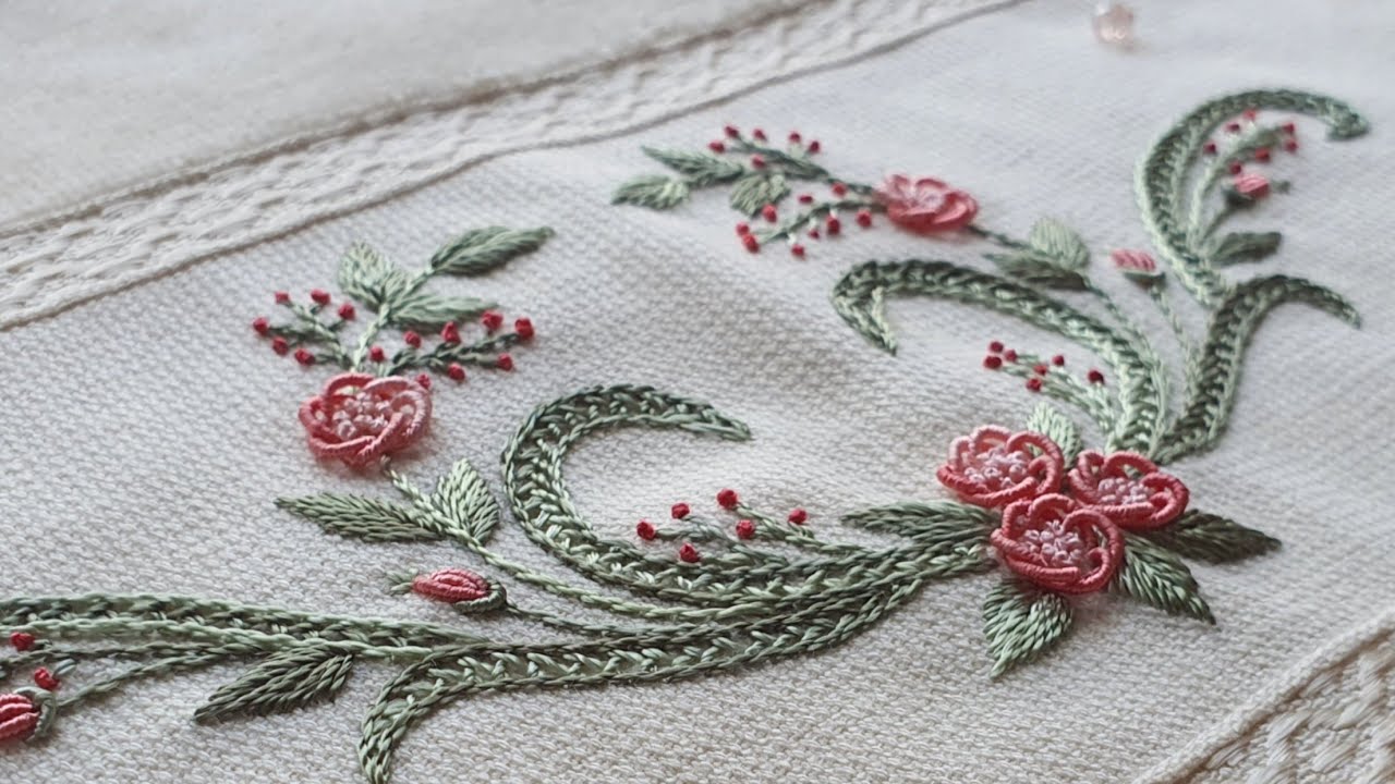 BREZİLYA NAKIŞI HAVLU YAPILIŞI  | BULLION STITCH