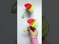 How To Make Beautiful Umbrella With Color Paper | DIY Paper umbralla easy
