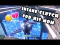 INSANE clutch for HIS MOM!