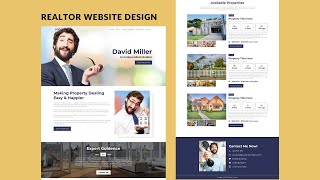 Complete Responsive Realtor Website Using HTML CSS & JQUERY
