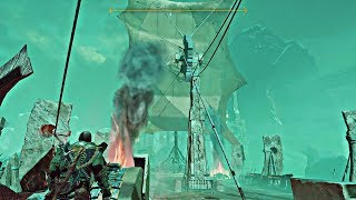 God of War - Using a Magic Flying Boat to Escape Hel screenshot 3